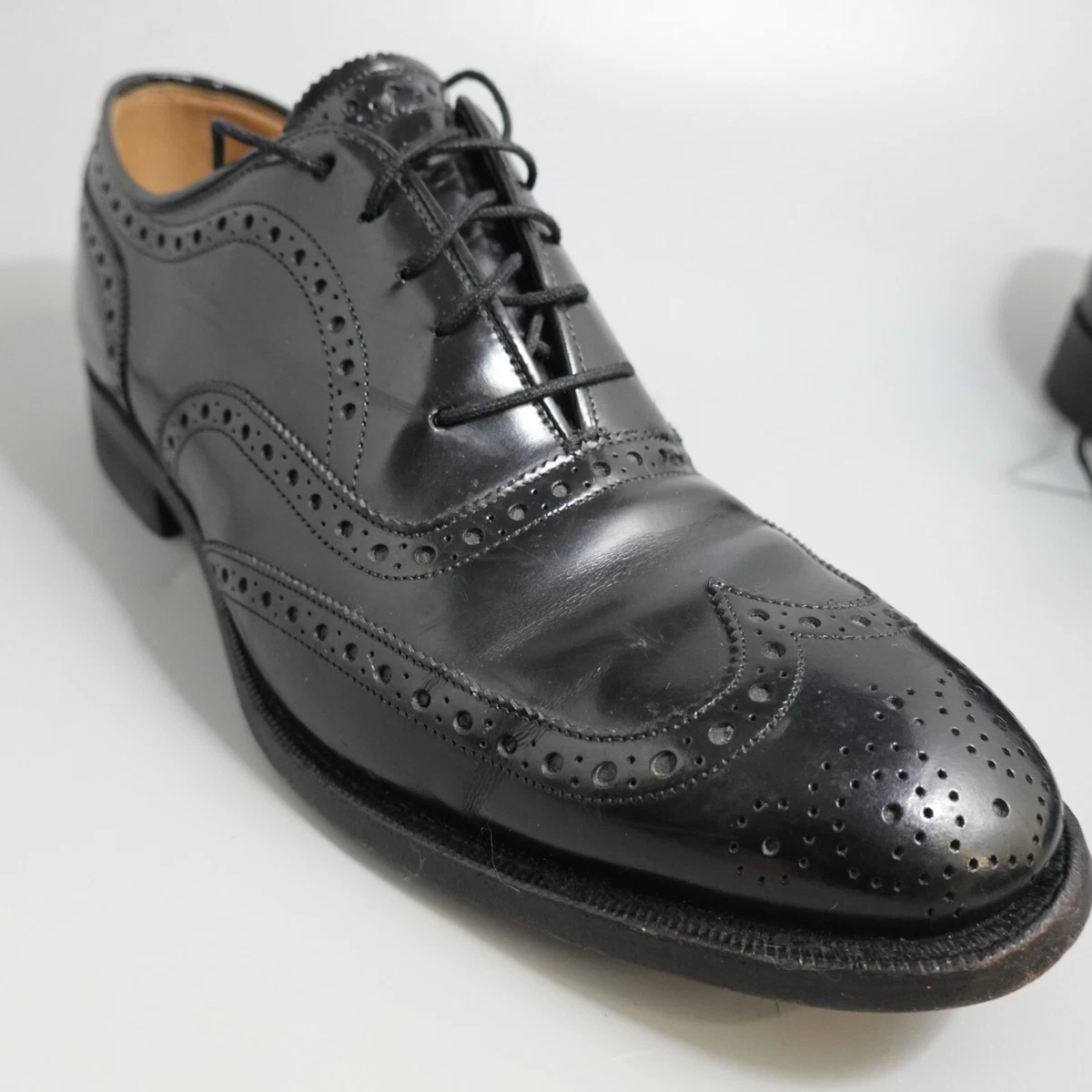 Johnston Murphy Waverly 22 3501 Men s Vibram Wingtip Oxford Dress Shoes Sz 8.5