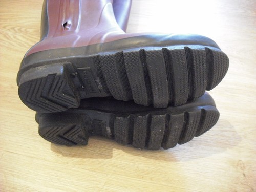 Hunter Wellington 38 Stiefel Gummistiefel mit Zipper Burgunder Rot Original Tall - Bild 8 von 8