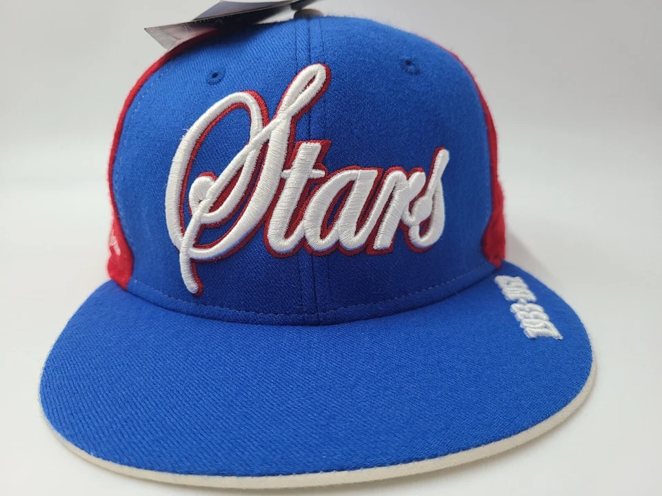 Gorra de béisbol vintage Philadelphia Stars ajustada 7 3/4 liga negra azul rojo Foto 2 de 4