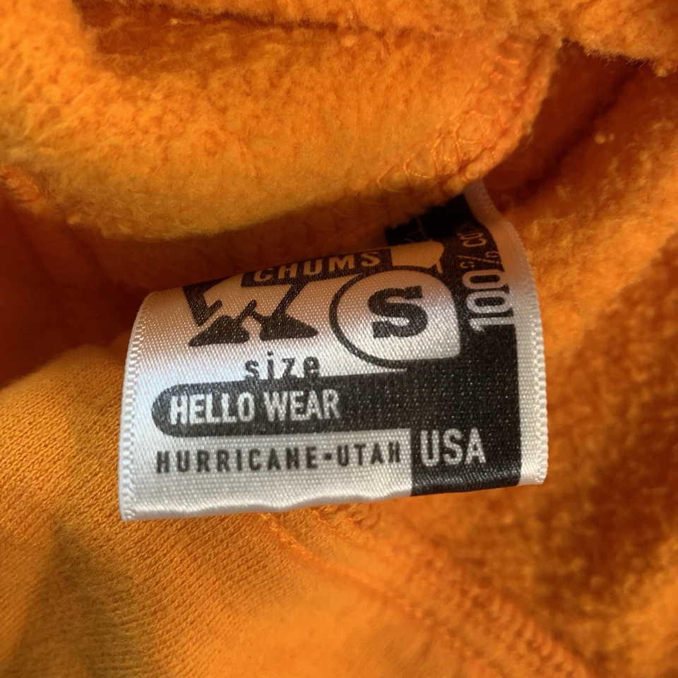Sudadera CHUMS Hello Wear Hurricane con botones pequeña naranja Foto 4 de 4