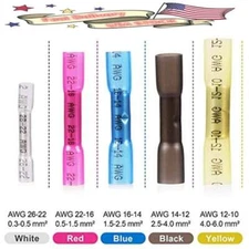 Waterproof Heat Shrink Butt Connectors Marine Crimp Wire Splice Terminals