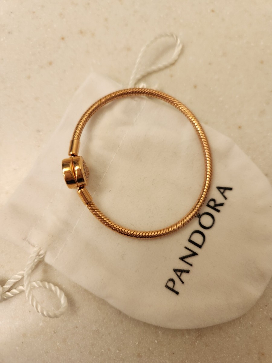 New Pandora Moments Sparkling Crown O Snake Chain Bracelet Pandora