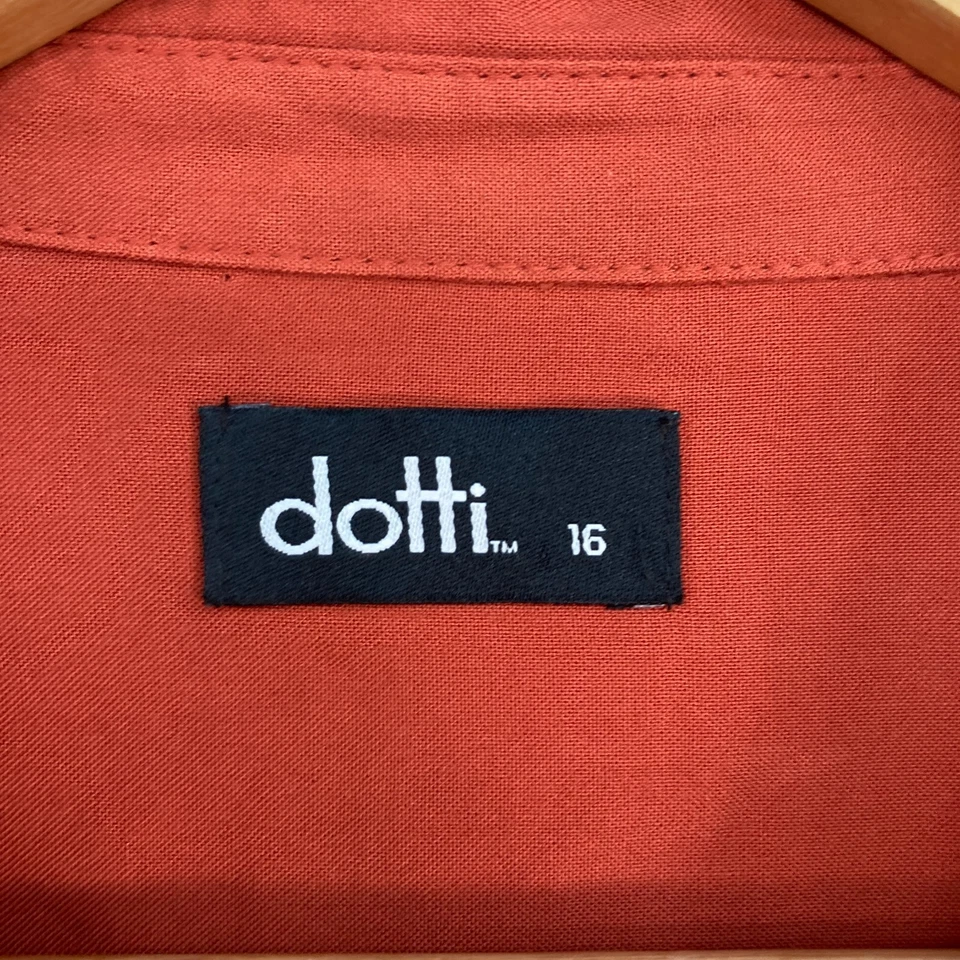 Camisa Dotti Mujer 16 Marrón Abotonada Manga Larga Cuello Botón 30317 Foto 3 de 4