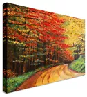 Oil Paint Reproduction Road -Canvas Wall Art Picture Print