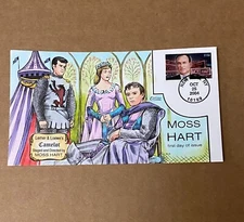 US FDC Collins Hand-Painted #3882 Moss Hart  2004