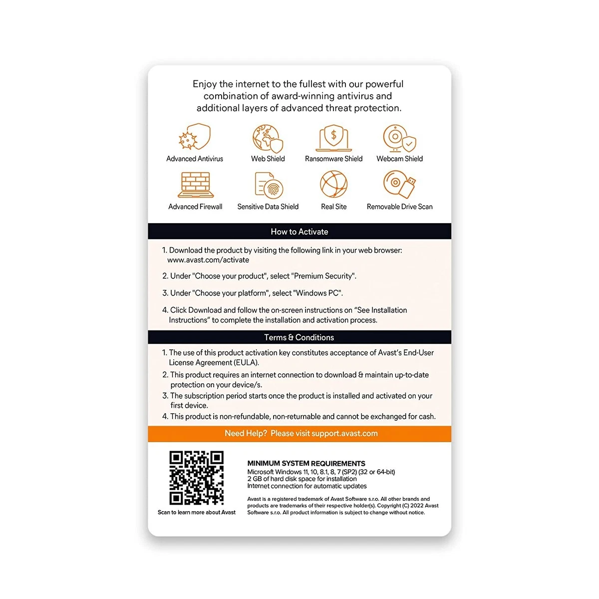 Avast Premium Security 2024 - 1 Device 1 Year - Global Digital.
