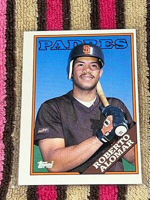 1988 TOPPS TRADED RC #4T ROBERTO ALOMAR HOF BLUE JAYS VINTAGE ROOKIE CARD !! - Photo 1/2