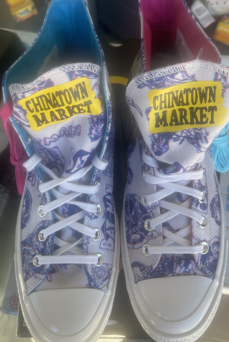 BATMAN CONVERSE x CHINATOWN MARKET CHUCK 70 HIGH TOP MENS  display picture 2