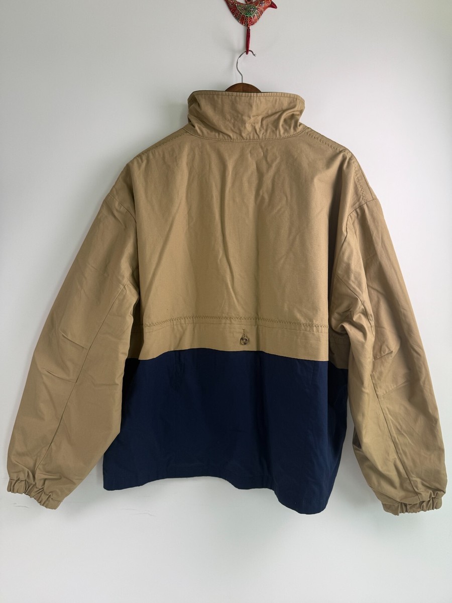 Levi's Men Rex Reversible Full Zip Canvas Jacket Beige/ Green Size
