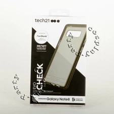 Tech21 Evo Check FlexShock Snap Case For Samsung Galaxy Note 8 - Smokey Black