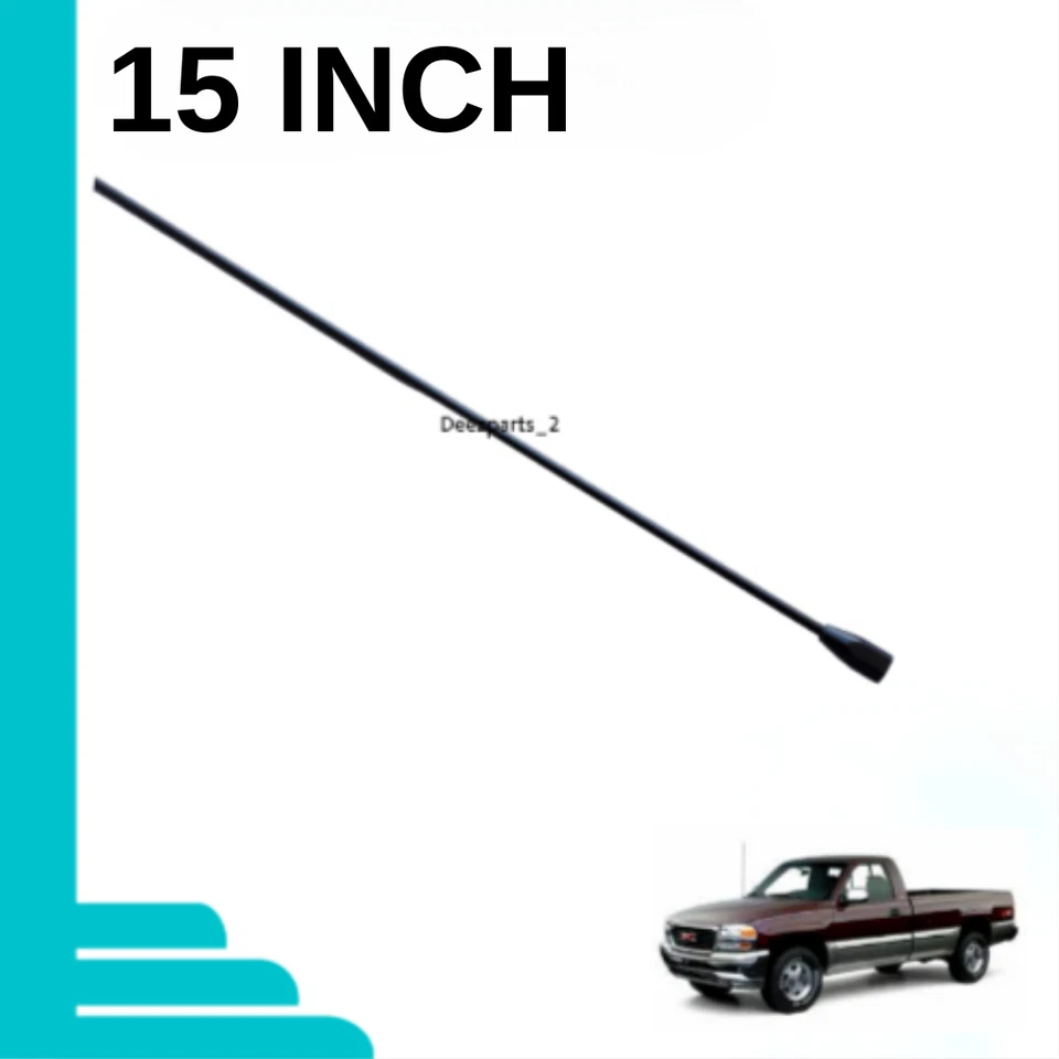 15" Antenna Black for GMC Savana 3500 1996-2024 Female - Image 2 of 4
