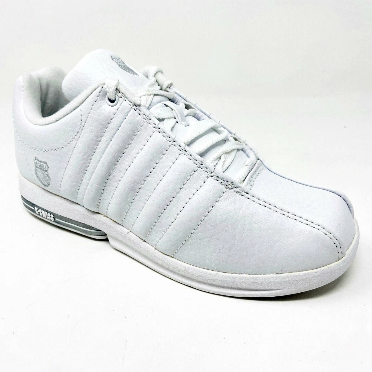 K Swiss Renz White Light Grey Child Kids Casual Sneakers 51271106