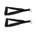 Heavy Duty (Pair) Gym Cable Machine Attachments, Resistance Band Stirrup Handles