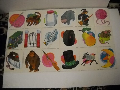 Vintage Beginning Sounds Card Set 64 Pieces Laminated Media Materials 1985 Rare! - Picture 8 of 12