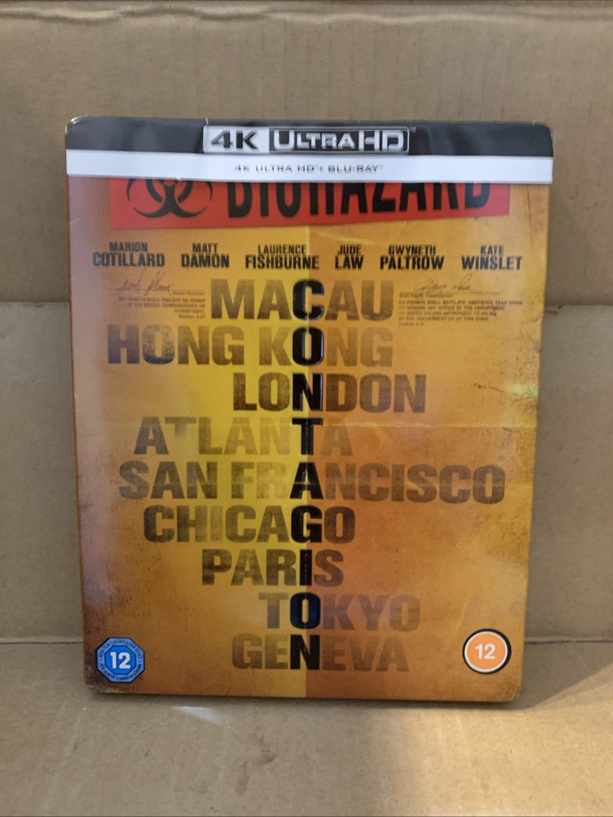 Contagion Steelbook [4K Ultra HD] [2011] [Blu-ray] [Region Free]