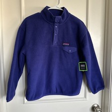 Gap Kids Size Large 10 NWT Purple Arctic Fleece Reissue Pullover Sweater Sherpa