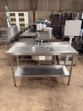Stainless Steel Commercial Single Sink (150cm) Read Description Re: Deliv | V750