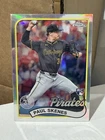 2024 Topps Chrome Update Paul Skenes 1989 35th Anniversary RC Refractor #89CU-1
