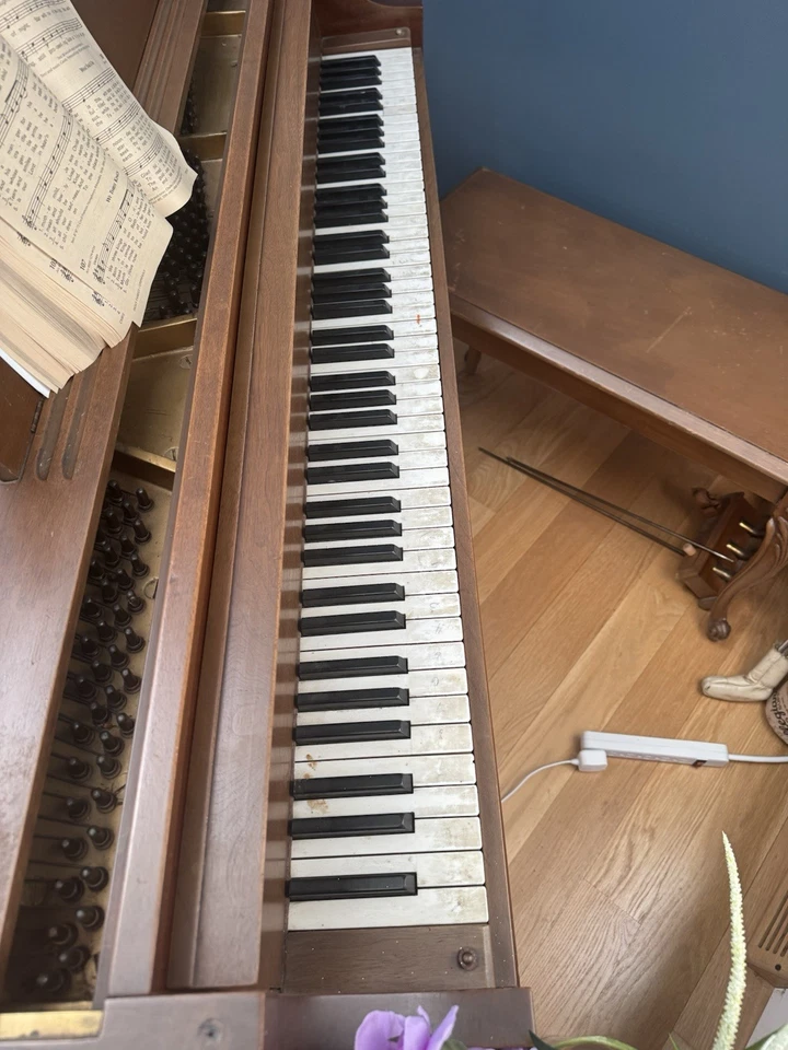 Wurlitzer Butterfly Grand Piano original 1937 Art Deco in Circassian Walnut! - Image 3 of 4
