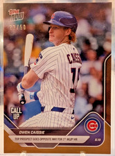 2025 Topps Now - Owen Caissie Call-Up - Gold Foil - #'d 22/50
