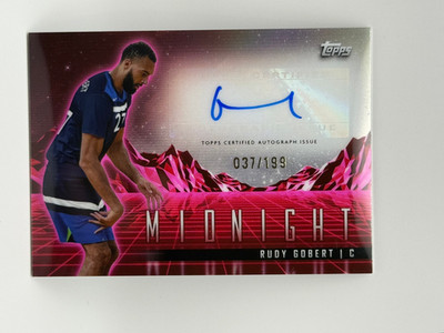 2023-24 Topps Midnight - Horizon Signatures Rudy Gobert #HS-RG Twilight 37/199