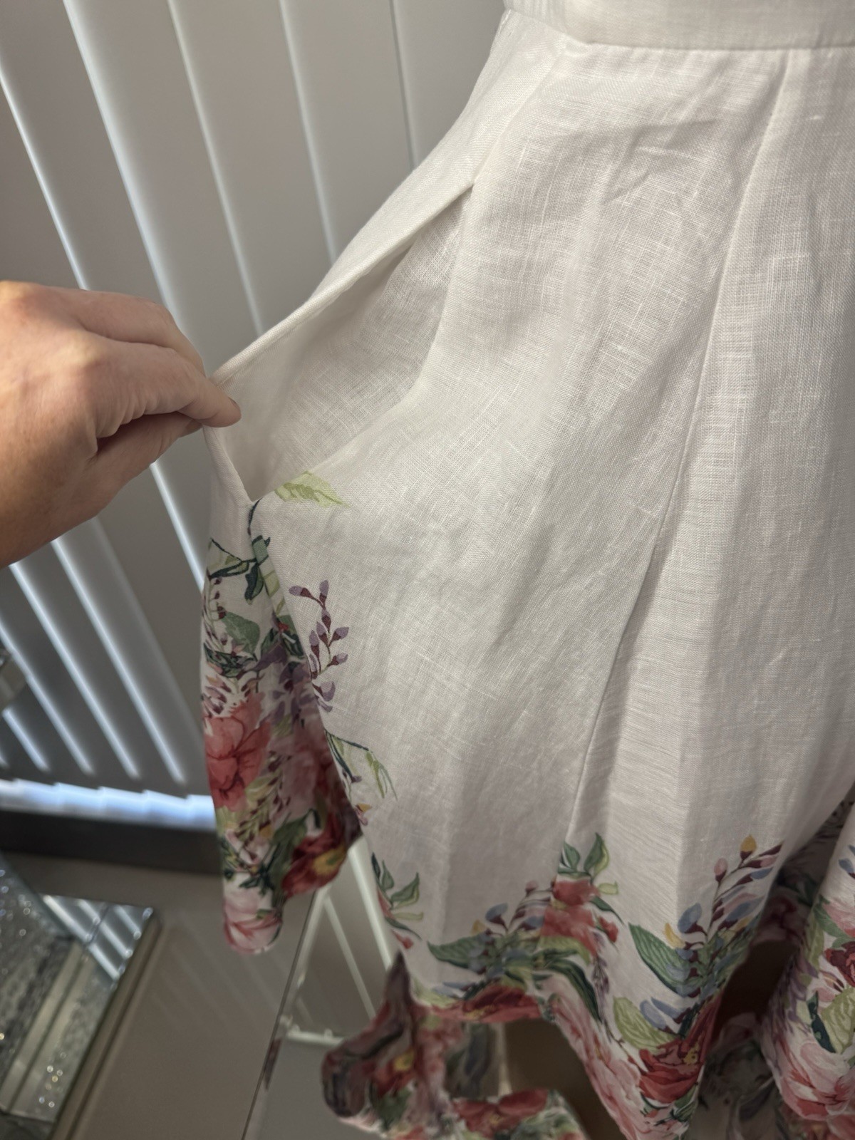 ZIMMERMANN- Bellitude Linen Corset Mini Dress- With Detachable Straps 🩷