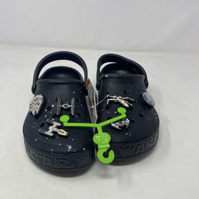 Crocs Star Wars Off Court Clog Black M5/W7 with Jibbitz