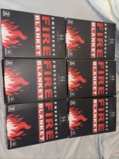 6 Pack Of Two Each. 12 Emergency Fire Blankets Brand New Honeyera