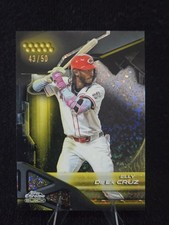 2026 Topps Chrome Black Baseball Elly De La Cruz Mini diamond Gold /50
