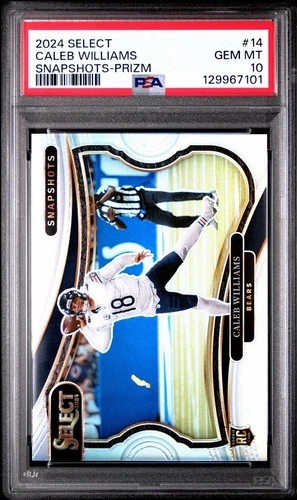 2024 Panini Select - Snapshots Caleb Williams #14 Silver Prizm (RC) PSA 10 Bears