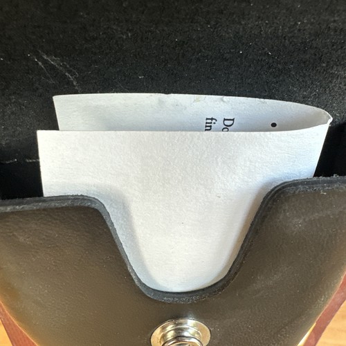 SAFARILAND 190-2HS HANDCUFF POUCH TOP FLAP Leather Black NEW Duty Gear One Size - Picture 7 of 9