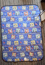 Vintage 90's Disney 101 Dalmatians Toddler Crib Quilt Throw Blanket Rare