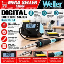 Weller WE1010NA Digital Soldering Station 70W 120V LCD ESD Safe WEP70 Iron Kit