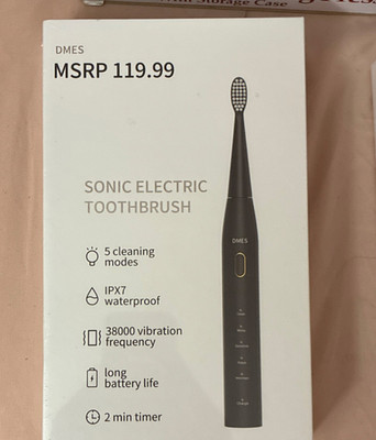 DMES DY-640 Sonic Electric Toothbrush Black, 5 Modes, IPX7 Waterproof, Timer