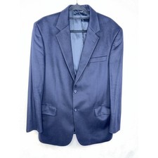 Jos A Bank Navy Blue 100 Cashmere Sportcoat Blazer Mens 42R 2-Button 42 Regular