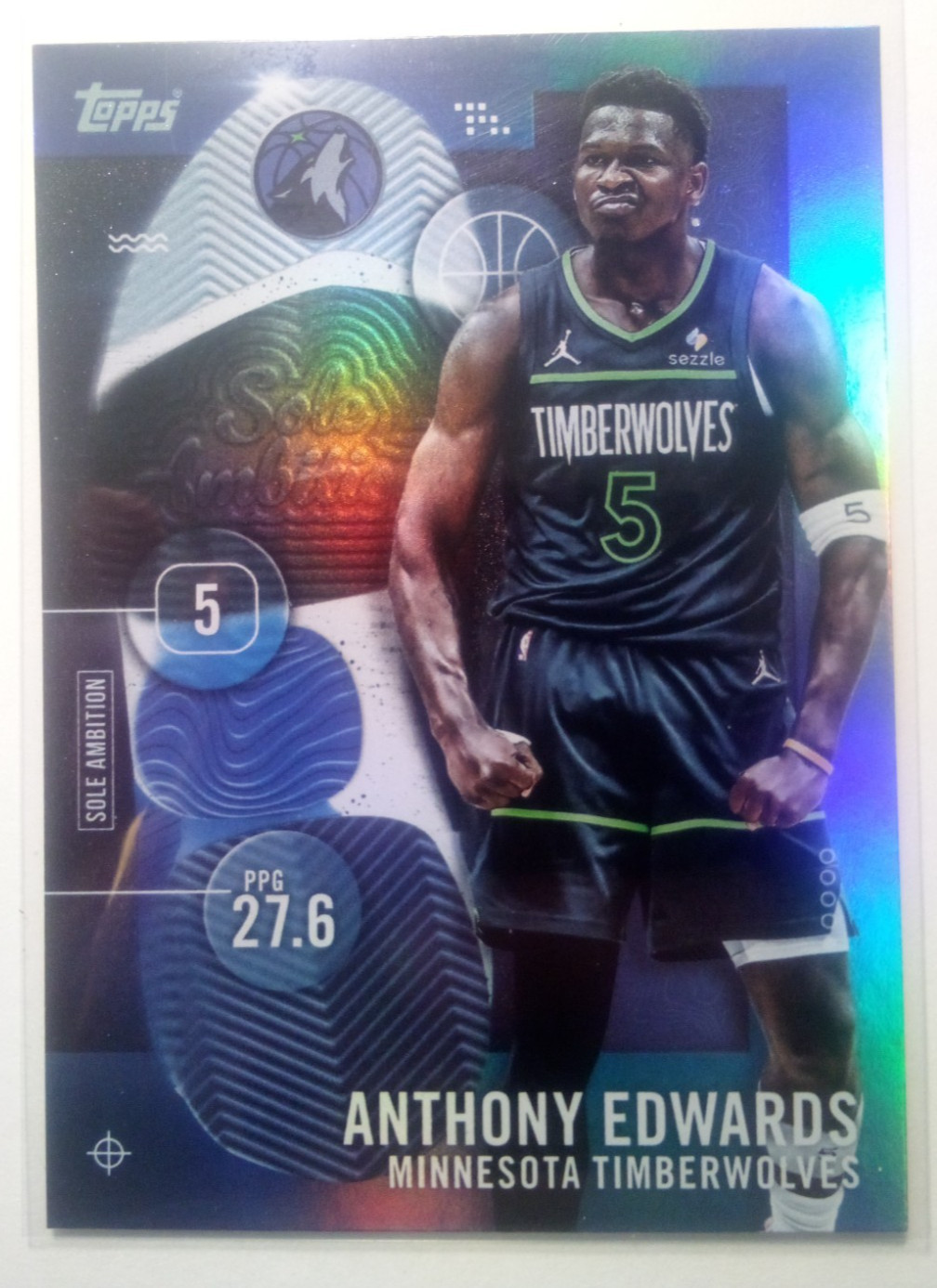 2025/26 Topps ANTHONY EDWARDS Sole Ambition SA-4 SSP 1:15,300
