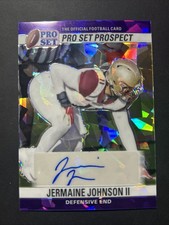 2022 Leaf Pro Set Jermaine Johnson Prismatic Purple Rookie Auto #90-JJ1 /20