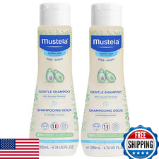 Mustela Baby Gentle Shampoo w/ Natural Avocado - Hair Care for Kids 2-Pack 