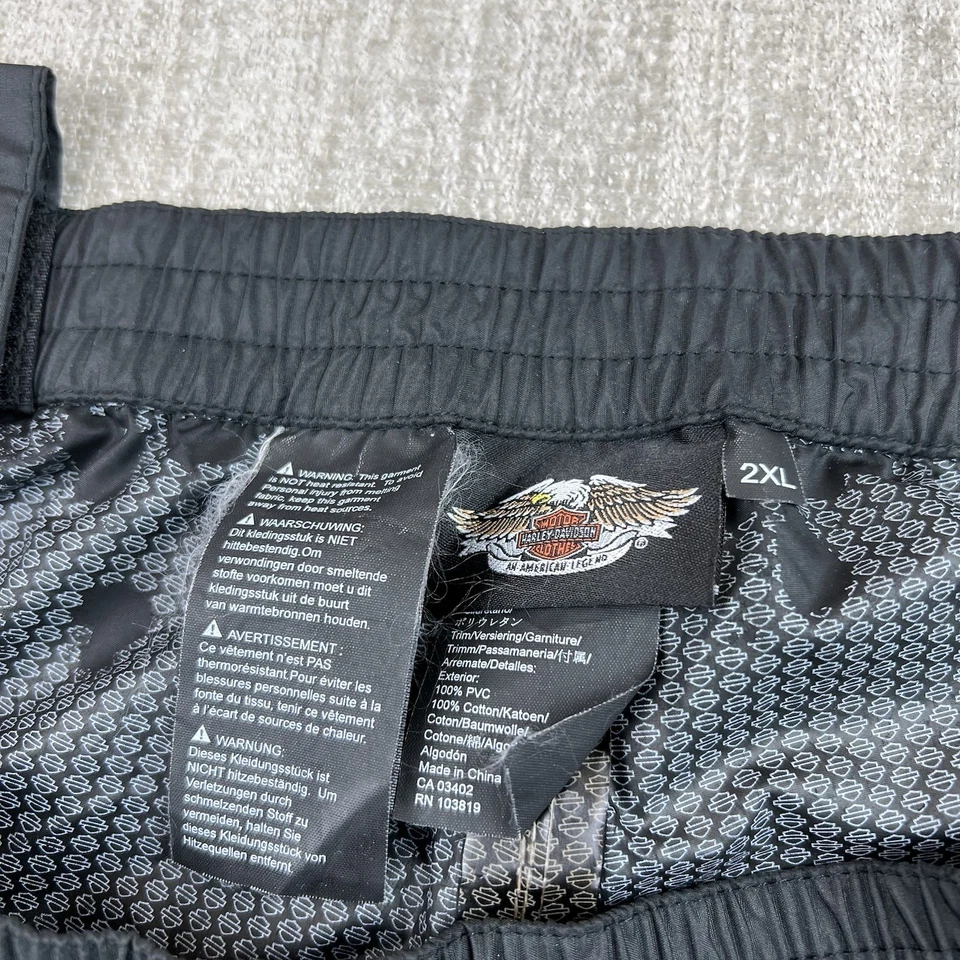 Harley-Davidson Men's 2XL Rainproof Pants Breakaway Pants Elastic Waist Foto 2 de 4