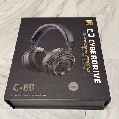 CYBERDRIVE C-80 ハイレゾヘッドフォン CYBERDRIVE C-80 Black Electrostatic High Resolution Headphones