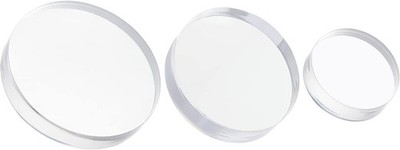 3 Sizes Clear Acrylic Display Base Acrylic Display Block 2.7/2/1.6 inch Clear...