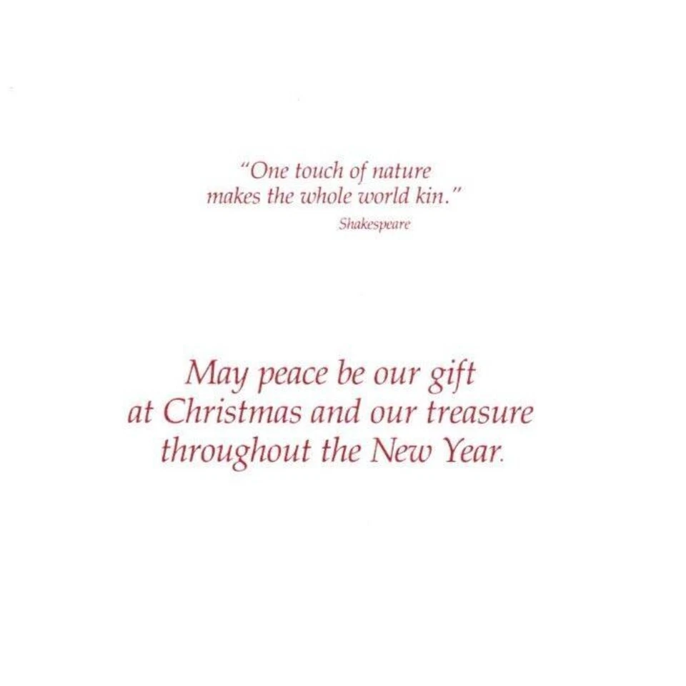 Leanin Tree Greeting Card Christmas New Year Mountain Scene Kirk Randle - Image 2 of 3