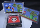 Mario Bros & TMNT - 1 troy oz .999 Fine SILVER Color Enameled Art Bar Ingot wCOA