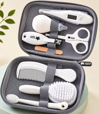 Baby Healthcare & Grooming Kit, 9 Essential Newborn Care Accessories with Waterp