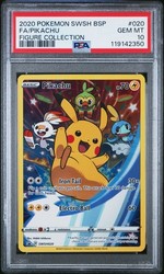Pikachu SWSH020 Sword & Shield Black Star Promo Full Art Holo