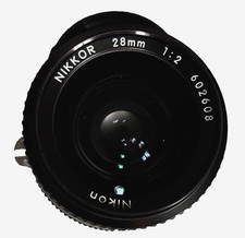 Nikon Nikkor 28mm f/2 AI Manual Focus Wide Angle Lens EXC