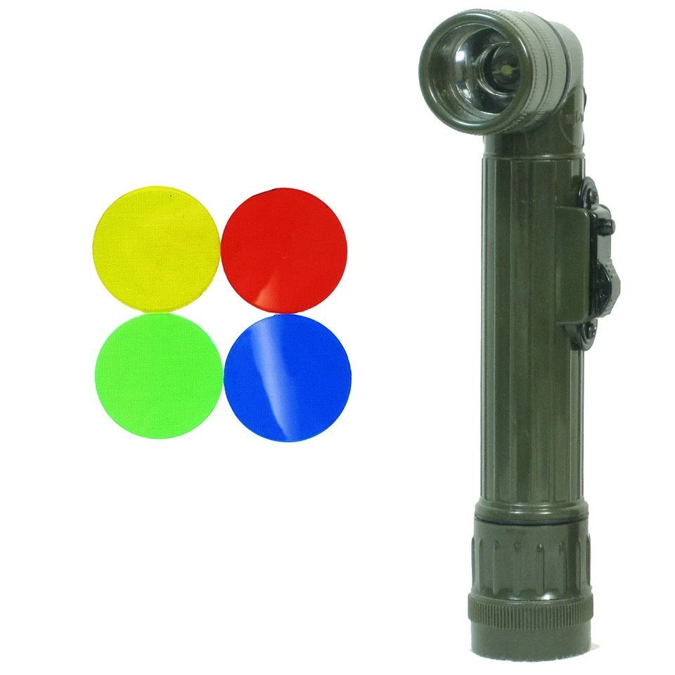 Olive TL-142 Flambeau - US Arm?e Petit Vert Angle Droit LED Lampe de poche - Photo 1/1