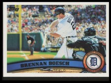 2011 Topps #175 Brennan Boesch Detroit Tigers