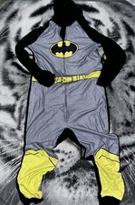 Rare Vintage Dc Comics Batman One-Piece Costume / One-Piece Pajamas Sz 2xl