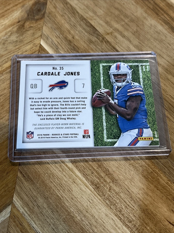 2016 Panini Rookies & Stars Cross Training /75 Cardale Jones #35 Rookie RC Bills - Image 2 of 2